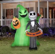 GEMMY JACK SKELLINGTON OOGIE BOOGIE Halloween AIRBLOWN Inflatable Christmas 6.5