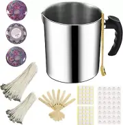 Candle Wax Melter 1300Ml Wax Melting Pot Candle Making Kit Candle Pouri