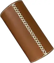 GANAZONO Long Leather Gas Canister Cover Breathable Protector for Outdoor Camping Durable Gas Tank Sleeve Essential Camping Supply for and Gas Tanks