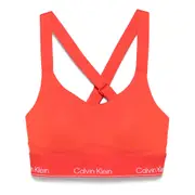 [Calvin Klein Sport] Calvin Klein Sport Logo-hem Sports Bra L RED
