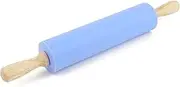 Remeel Silicone Rolling Pin Non-Stick Surface Wooden Handle