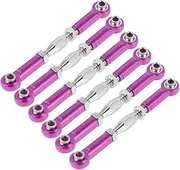 BRIGHTFUFU 6Pcs RC Rod car Turnbuckle Rod Aluminum turnbuckles tie rods Linkage Rod Ends RC Car Metal Rod rc Race car Remote Control Trucks Rod Linkage for Truck Short car Model Purple