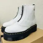 Dr. Martens Jetta Zipped Leather Platform Boot size 8