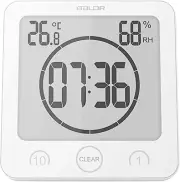 Digital Shower Clock with Timer - Waterproof Shower Timer for Kids and Adults -