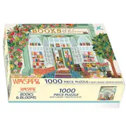 1000pc WerkShoppe 49x67.6cm Books/Blooms Kids Jigsaw Puzzle w/ Inserts 13y+