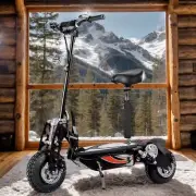 Electric Scooter for Adults 1200W 50KM/H Foldable Portable 10" Tires Seat