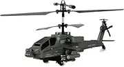 Apache AH-64 Helicopter Coaxial 3.5 Channel RTF with Remote Control, Battery, Charging Cable