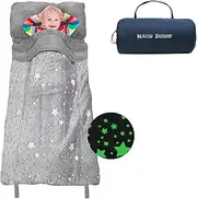 Kids Sleeping Bags, Glow-in-The-Dark Sleeping Bags and Kids nap mats, 63" x 29" Soft and Comfortable Sleeping Bags for Kids Girls Boys Daycare, naps and sleepovers.