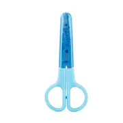Children's Scissors Protective Cover Safety Manual Paper Cutter Artist Plastic Small Cartoon Adult