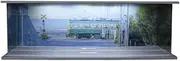 1/64 Scale Diecast Model Car Showcase, Car Garage Showcase, 1/64 Landscape Diorama Parking Lot for Toy Cars, Style C