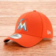 [10975813] Mens New Era MLB 39Thirty Stretch Fit Cap - Miami Marlins