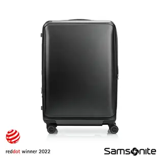 Samsonite新秀麗 20/25/28吋行李箱/登機箱/旅行箱UNIMAX前開/上掀避震剎車輪PC防刮抗菌(黑/銀)