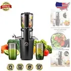 Stainless Steel Cold Press Juicer with Large Feed Chute, Nutritious Juice Maker