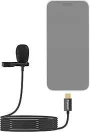 Cubilux Unidirectional USB C Lavalier Microphone, Type C Lapel MIC Compatible with MacBook, MacBook, iPhone 16/15 Pro Max, iPad Pro 13/12.9/11, iPad Air 13/5th/4th, Samsung S25/S24/S23, 10FT