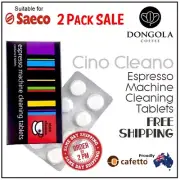 2PK SAECO Espresso Coffee Machine Cleaning Tablets Cafetto Cino Cleano