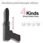 Auto Thrusting Dildo Vibrator Telescopic GSpot Anal Sex Machine Adult Sex Toy