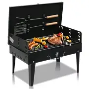 Adjustable Portable Square Charcoal Grill Outdoor Small BBQ Charcoal Grills