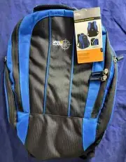 Lewis N' Clark Padded Laptop Sport Pack BackPack Blue/Black