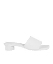 numbers-motif mules 37.5 White