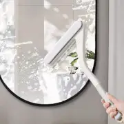 Glass Door Cleaner Double-sided Scraper Ergonomic Long Handle Window Squeegee