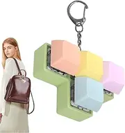 Keyboard Keychain - Keyboard Fidget, Keyboard Press Toy | 4-Button Shaft Tester Keyboard, Shaft Tester Relaxing Button Finger Toy, Keychain Sensory Toy for Women, Men