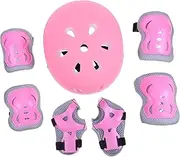 JOINPAYA 1 Set Kids Skate Gear Set with Adjustable Protective Helmet Full Protection Knee Pad Elbow Pads Guards for Roller Skating Cycling Skateboarding