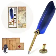 Thefiu. Quill Pen, Handcrafted Quill Pen and Ink Set, Antique Dip Feather Pen...