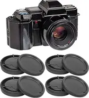 Camera Lens Cap for Sony, 4Pcs Camera Body Cap Rear Lens Cap Cover Kit for Minolta for Sony A Mount Lens Camera, Lightweight Lens Cap Replacement for Preventing Dust