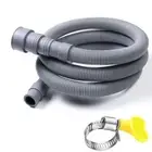 Corrugated Washing Machine Drain Hose Flexible Extension Pipe Draining Hose