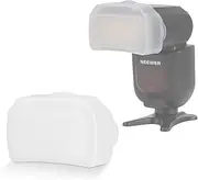 NEEWER Flash Diffuser for Square Head Speedlite Flash, Snap On PC White Speedlight Light Modifier Diffusion Panel for Z880 Z760 NW760 NW700 NW620 NW600 NW655 NW635II NW645II NW-670, 750II, FA002