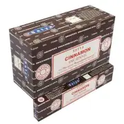 Satya Cinnamon Incense Sticks Agarbatti 12 Packs of 15 Grams 180gm in a Box