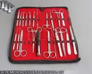 36 PC MEDICAL STUDENT DISSECTION KIT SURGICAL INSTRU W/SCALPEL BLADE #24 DS-1306