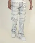 Icy Rich JEANS Thrashed Distressed Stacked Flare Jeans Men's Size 28