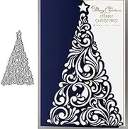 Christmas Star Tree Metal Crafts Cutting Die Cuts, DIY Crafts Template Christmas Tree Scrapbook Cards Cutting Dies Cut Stencils for DIY Embossing Card Making Decorative Paper Dies Scrapbooking