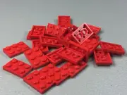 NEW LEGO 2X3 PLATE Red 3021 (x25) Authentic building plates