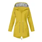 Womens Waterproof Raincoat Ladies Outdoor Wind Rain Forest Jacket Coat Plus