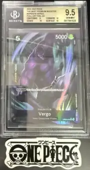 BGS 9.5 One Piece OP03-079 UC* Vergo Full Art Foil - English - PRB01 - Graded