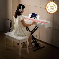 在飛比找Yahoo!奇摩拍賣優惠-ROLYCA羅立卡RB20可攜式電子琴88鍵重錘電子琴櫻花粉