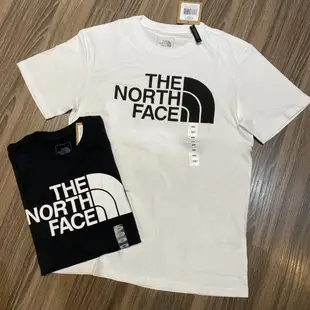 THE NORTH FACE 北臉 情侶款 經典LOGO圓領短T 短袖 素T 版型偏大 短袖t恤 上衣 休閒短袖 大尺碼