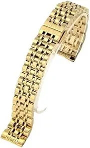[QCLCVBBFGW] 14MM 16MM 18MM 19MM 20MM Stainless Steel Watch Strap Fit For TISSOT Watch Band 1853 T41 T17 Silver Golden Rose Gold Watch Bracelet