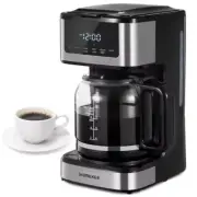 Drip Coffee Maker 12 Cups Touch Screen Ice Coffee Function