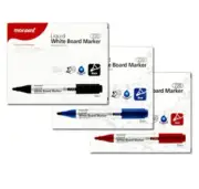 12 Pcs(1 Dozen) Monami SigmaFlo Liquid White Board Marker 220 Black / Blue / Red