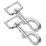 2pcs Dog Leash Metal Clasp Pet Leash Hooks Multipurpose Snaps Hooks Snap Buckles