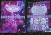 Purple Fairy Magic Junk Journal Kit Scrapbook Ephemera Book cards tags postage