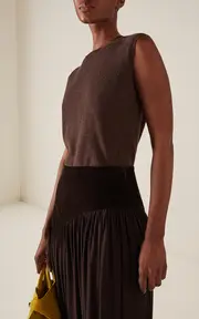 [Ferragamo] Ribbed-Knit Virgin Wool Vest