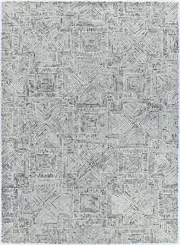 Sophia Geometric Ash Wool Rug