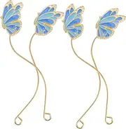 EXQUIMEUBLE 2 Pairs Decorative Eyelash Display Sticks Elegant Holder for False Eyelashes User Friendly Assembly Durable Material for Lash Extensions and Displaying Salons