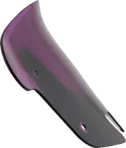 KLOCK WERKS Kolor Flare* Windshield - 10" - Purple KWW-04-0641