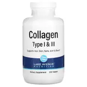 Lake Avenue Nutrition, Hydrolyzed Collagen Type I & III, 365 Tablets