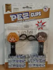HARRY POTTER PEZ CLIPS ~ Mini Hermione Granger & Harry Potter ~ With Mystery Pez